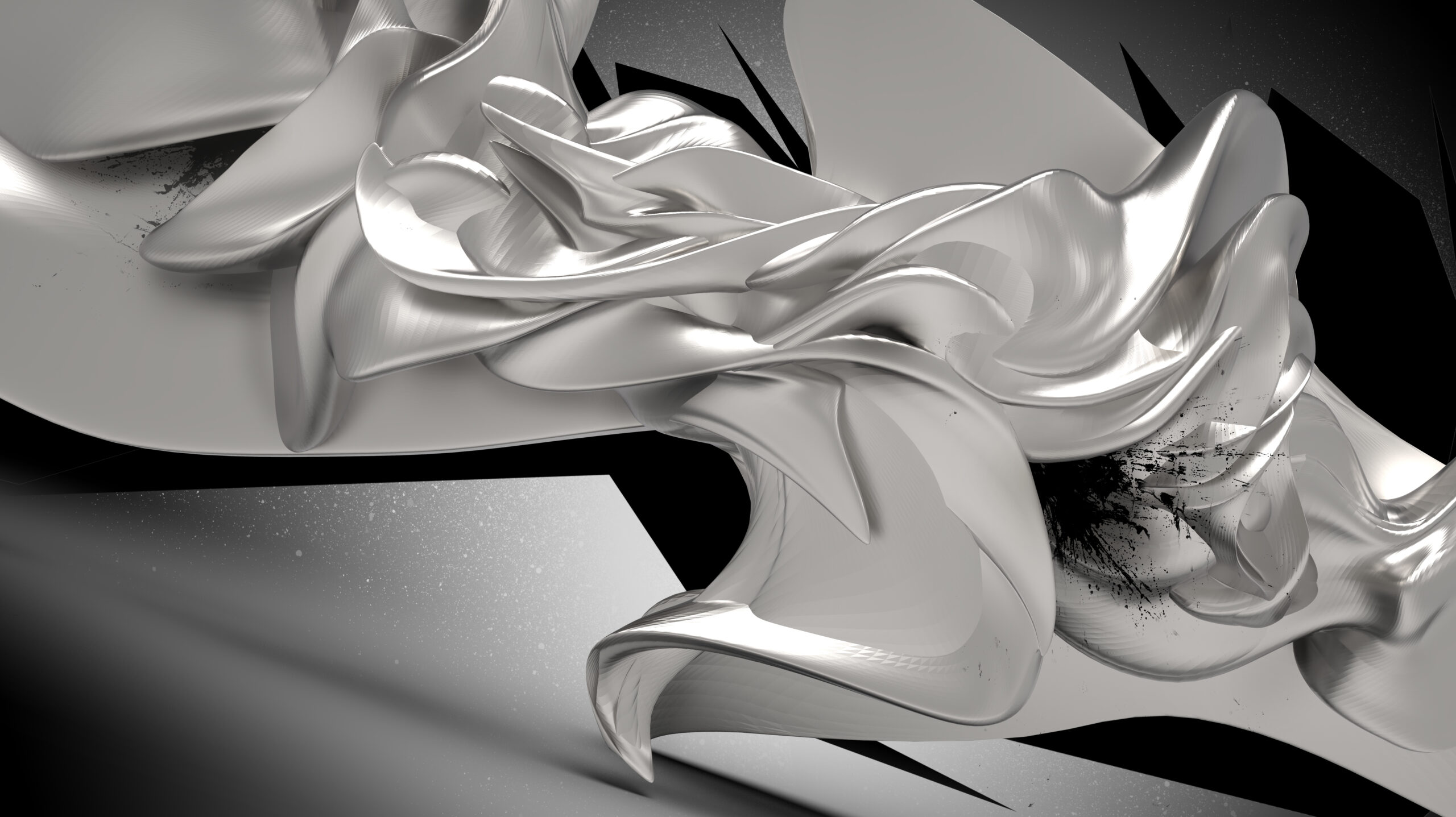 3d rendering of an abstract object Custom Design with Metallic Fusions