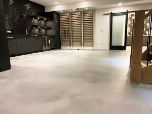 Calgary Epoxy Flooring installation showcasing durable, glossy, and modern floor finish for residential and commercial spaces.