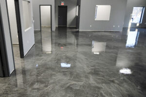 Calgary Epoxy Flooring installation showcasing durable, glossy, and modern floor finish for residential and commercial spaces.